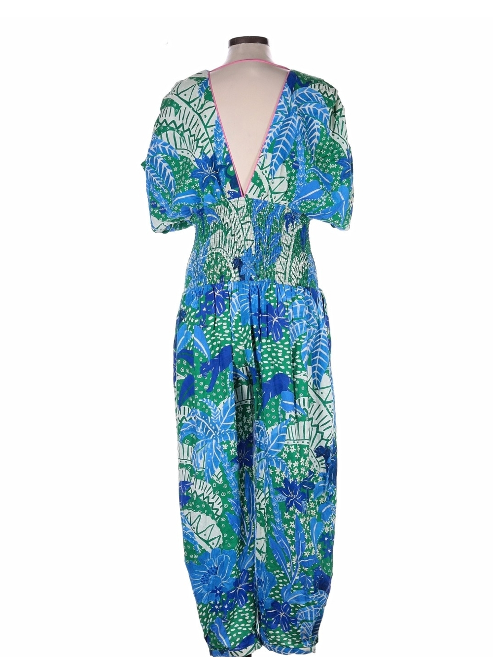 Farm Rio Green Jungle Panther Jumpsuit - Picture 7 of 9